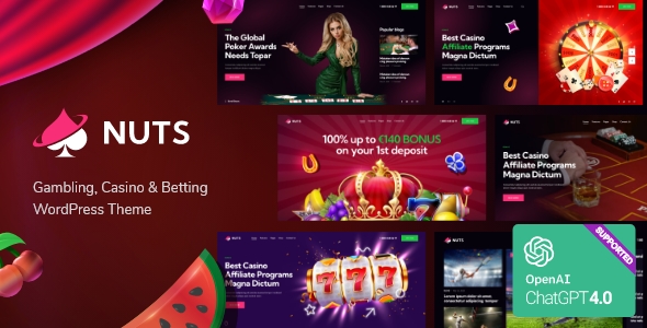 Nuts Casino HTML and CSS template