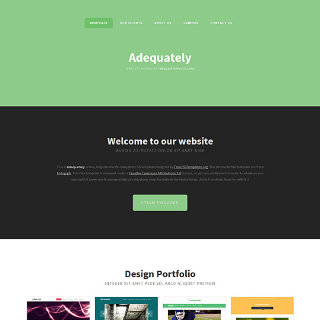 Adequately - Free Responsive HTML and CSS Template
