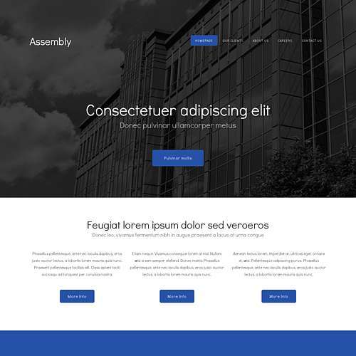 Assembly - Free Responsive HTML and CSS Template