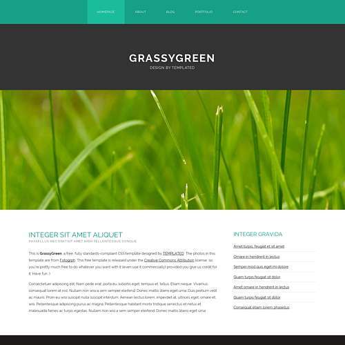 Grassygrass - Free Responsive HTML and CSS Template