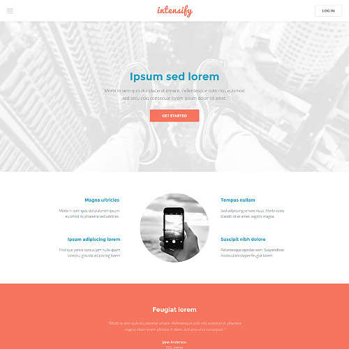 Intensify - Free Responsive HTML and CSS Template