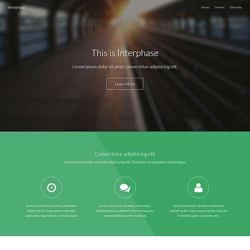 Interphase- Free Responsive HTML and CSS Template