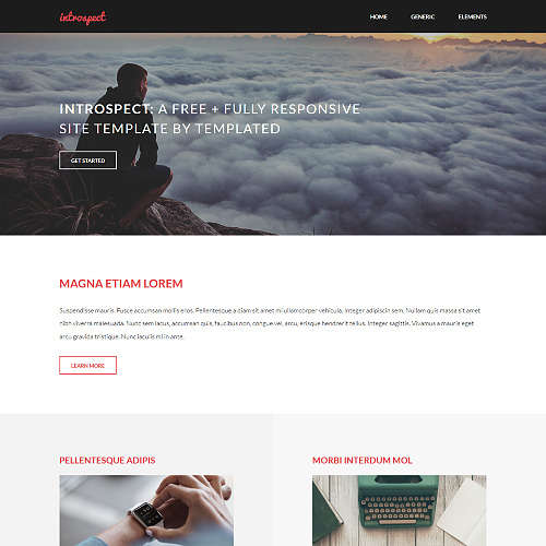 Introspect - Free Responsive HTML and CSS Template
