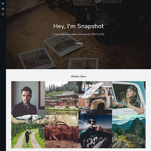 Snapshot - Free Responsive HTML and CSS Template