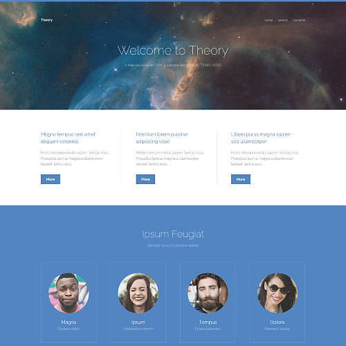 Theory - Free Responsive HTML and CSS Template