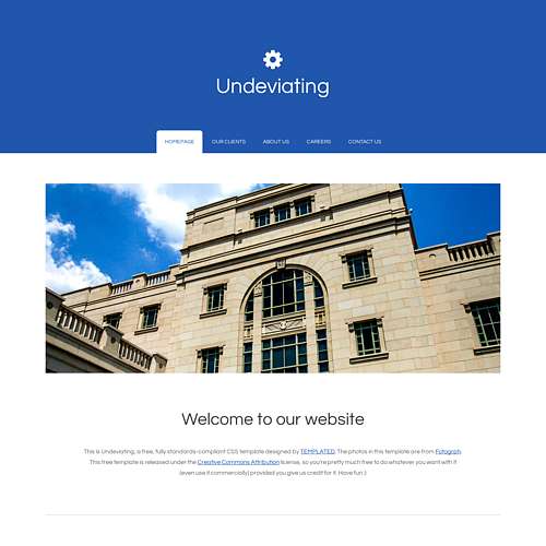Undeviating - Free Responsive HTML and CSS Template